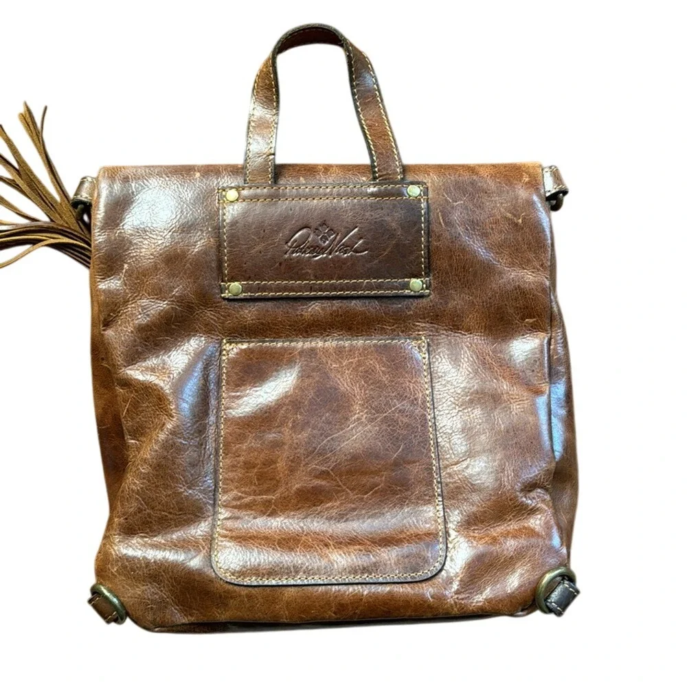 #Authentic PATRICIA NASH *Luzille* Leather‎ Backpack Convertible